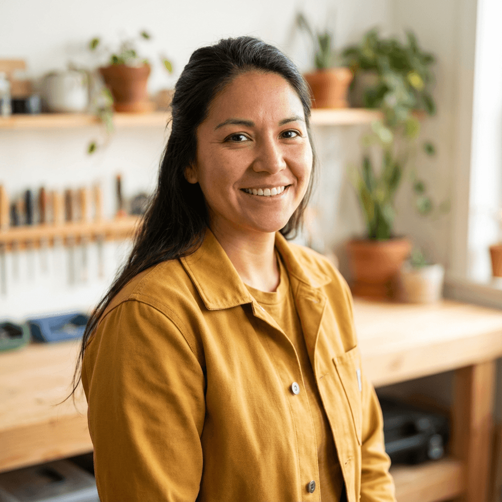 Sarah Williams with her energetic dog